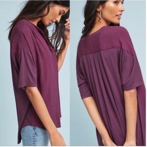 NWT Anthropologie Porridge Hi Low Button Up Blouse